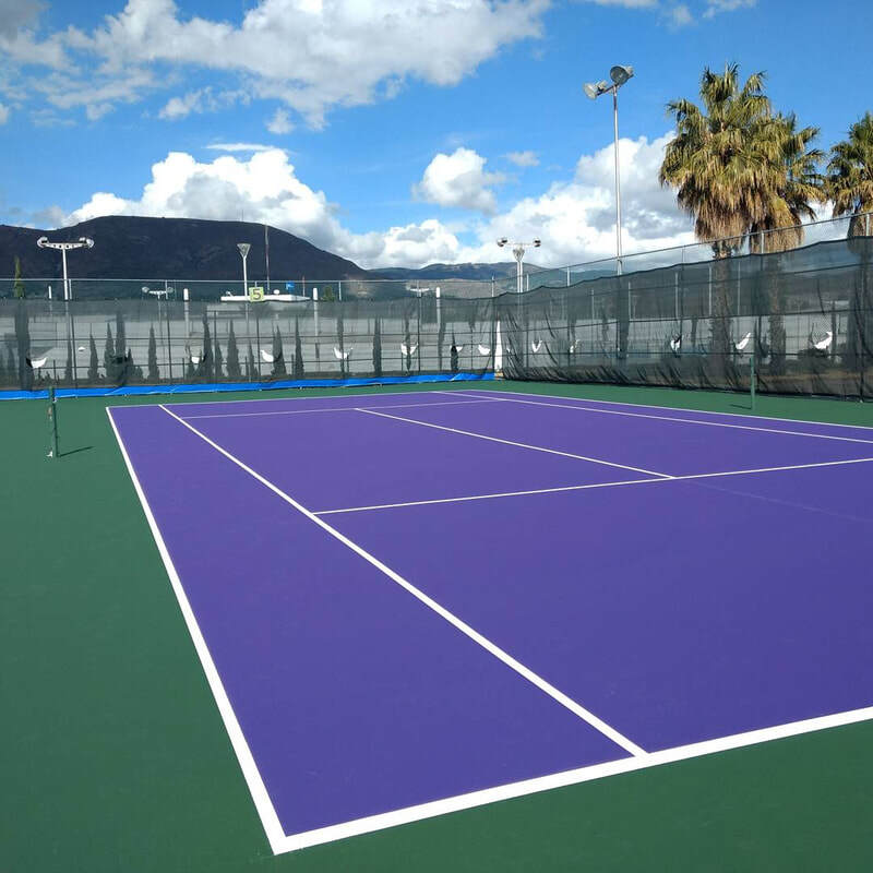 Cancha de Tenis superficie Dura Pisando Fuerte