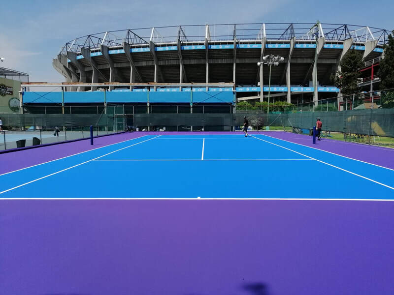 Cancha de Tenis superficie Dura Pisando Fuerte